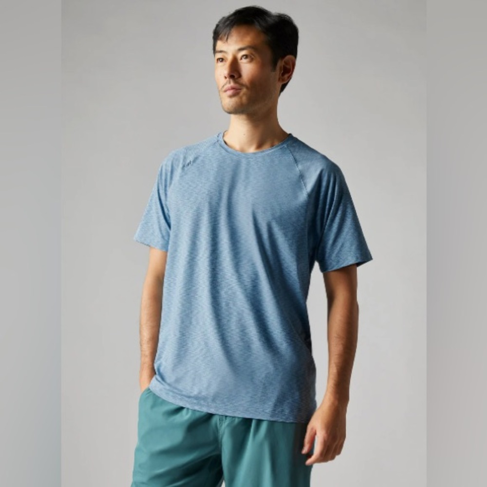 RHONE Light Blue Short Sleeve Tee